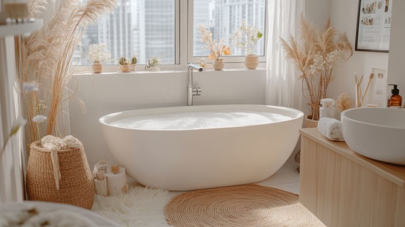 Freestanding Oval Tub